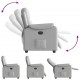 Sonata H Recliner Chair Cloud Grey Fabric