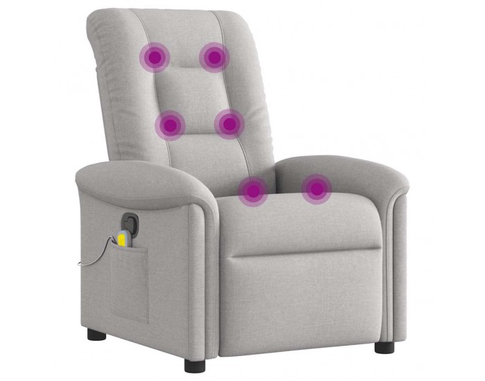 Sonata H Масажен стол за лежанка Cloud Grey Fabric
