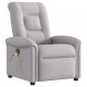 Sonata H Масажен стол за лежанка Cloud Grey Fabric