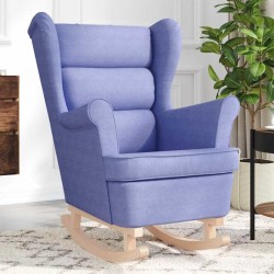 Sonata H Люлеещ се стол Jeans Blue 74x90x102 cm Fabric - Fotolii