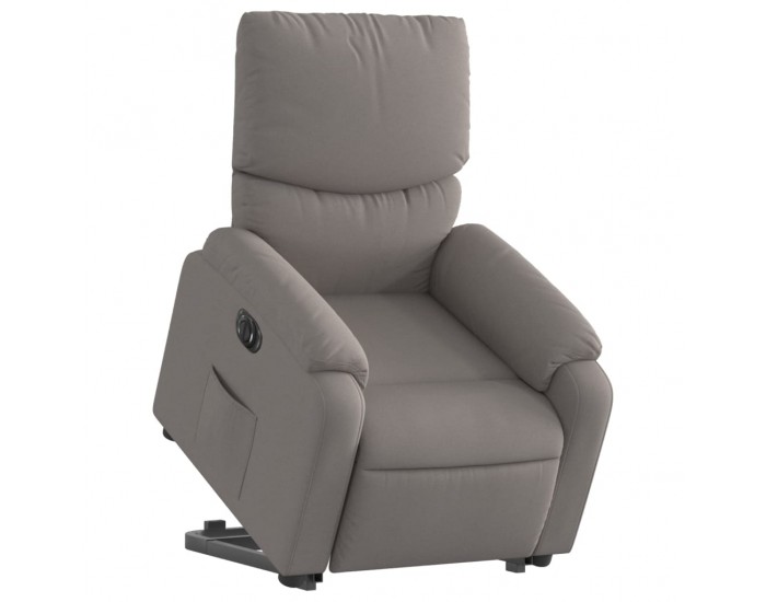 Sonata Fotoliu electric rabatabil cu ridicare, gri taupe, textil