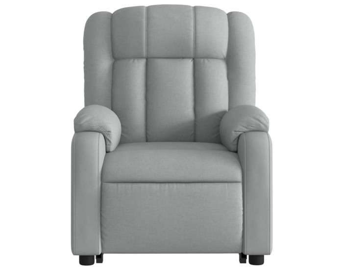Sonata H Електрически изправящ реклайнер стол, светлосив, текстил