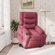 Sonata H Изправящ реклайнер стол, виненочервен, текстил