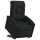Sonata H Електрически изправящ реклайнер стол, черен, текстил