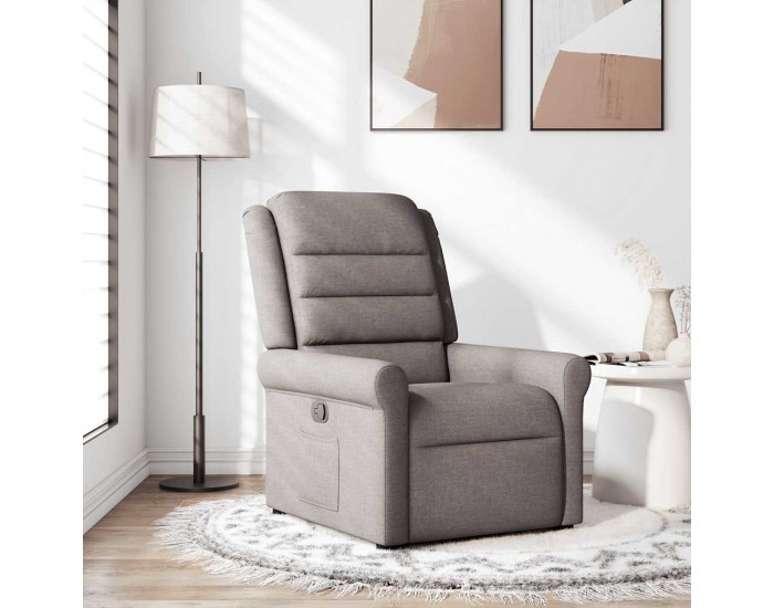 Sonata Fotoliu rabatabil, gri taupe, material textil