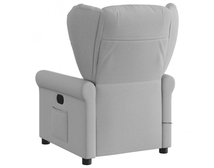 Sonata H Електрически масажен реклайнер стол, облачно сив, текстил