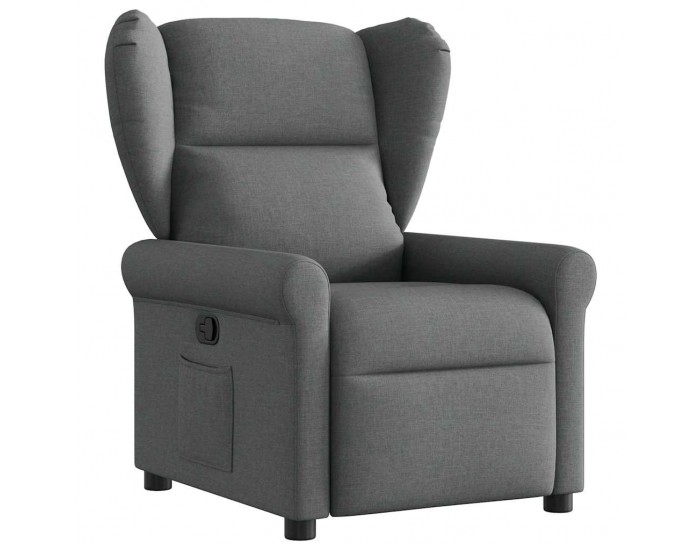 Sonata Fotoliu rabatabil, gri închis, material textil