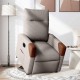 Sonata Fotoliu electric rabatabil cu ridicare, gri taupe, textil