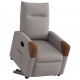 Sonata Fotoliu electric rabatabil cu ridicare, gri taupe, textil