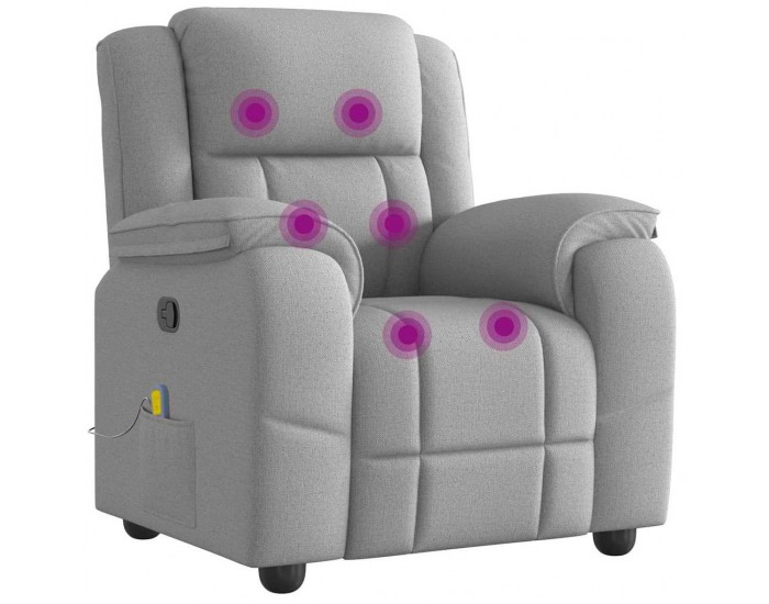 Sonata H Масажен стол за лежанка Cloud Grey Fabric