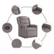 Sonata Fotoliu rabatabil, gri taupe, material textil