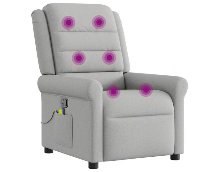 Sonata H Масажен стол за лежанка Cloud Grey Fabric