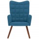 Sonata H Релакс стол, син, кадифе