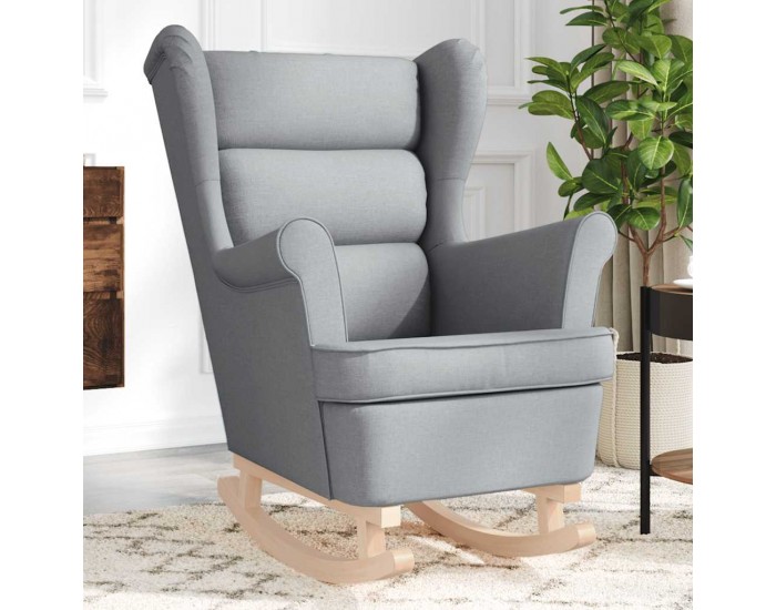Sonata H Люлеещ се стол Светло сив 74x90x102 см плат