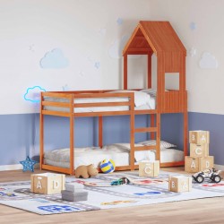 Sonata H Покрив за детско легло, восъчнокафяв, 55x84x132 см, бор масив - Paturi pentru copii