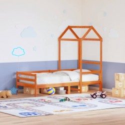 Sonata H Покрив за детско легло, восъчнокафяв, 98x70x176,5 см, бор масив - Paturi pentru copii