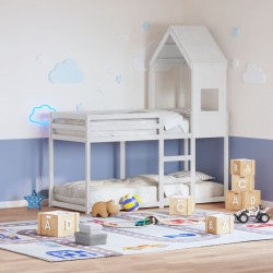 Sonata H Покрив за детско легло, бял, 55x99x139,5 см, бор масив - Paturi pentru copii