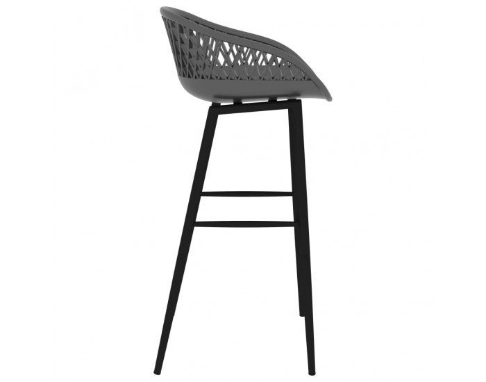 Sonata Set mobilier de bar, 5 piese, negru și gri