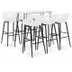 Sonata H Бар комплект от 7 части, бял