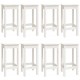 Sonata H Бар комплект от 9 части, бял, масивна борова дървесина