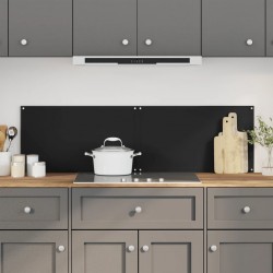 Sonata H Кухненски гърбове, 2 бр, черен, 70x60 см, закалено стъкло - Accesorii de bucătărie