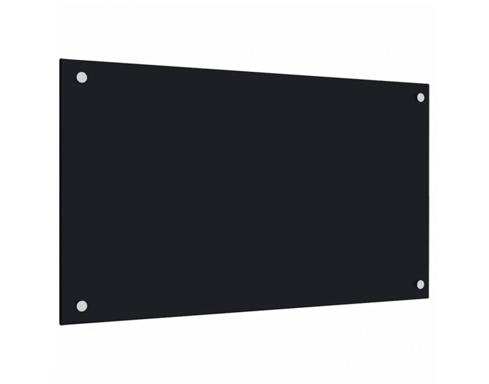 Sonata H Кухненски гърбове, 2 бр, черен, 70x60 см, закалено стъкло