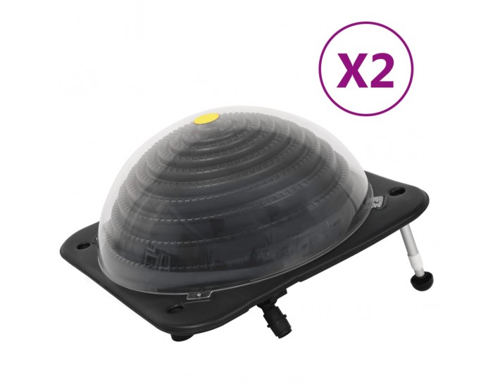 Sonata H Соларни нагреватели за басейни 2 бр 75x75x36 см HDPE алуминий