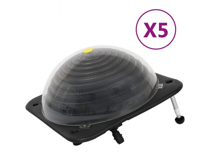 Sonata H Соларни нагреватели за басейни 5 бр 75x75x36 см HDPE алуминий