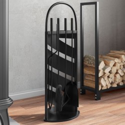 Sonata H Комплект инструменти за камина от 5 части 23x15x66 см стомана - Pentru șeminee, coșuri de fum și sobe pe lemne