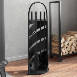 Sonata H Комплект инструменти за камина от 5 части 23x15x66 см стомана - Pentru șeminee, coșuri de fum și sobe pe lemne