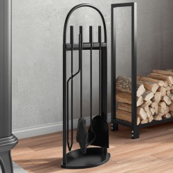 Sonata H Комплект инструменти за камина от 5 части 23x15x66 см стомана - Pentru șeminee, coșuri de fum și sobe pe lemne