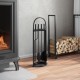 Sonata H Комплект инструменти за камина от 5 части 23x15x66 см стомана