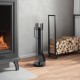 Sonata H Комплект инструменти за камина от 5 части 18x56 см стомана