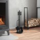 Sonata H Комплект инструменти за камина от 5 части 18x66 см стомана