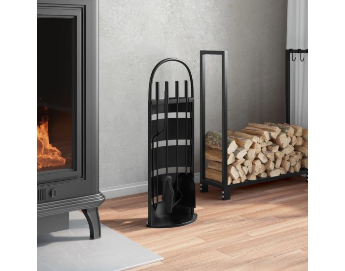 Sonata H Комплект инструменти за камина от 5 части 23x15x66 см стомана