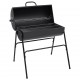 Sonata H Барел грил с 2 решетки за готвене, черен, 80x95x90 см, стомана