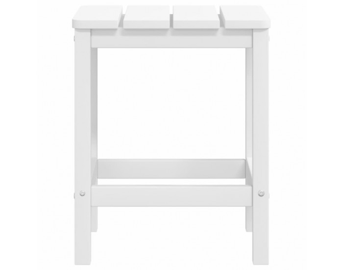 Sonata H Градински столове Адирондак с табуретка и масичка, HDPE, бели