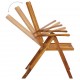 Sonata H Сгъваеми градински столове с възглавници, 8 бр, акация масив
