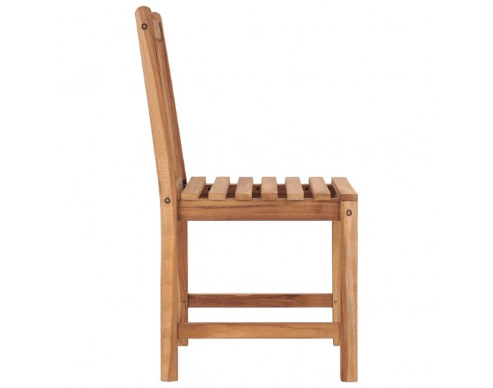 Sonata H Градински столове, 2 бр, с възглавници, тиково дърво масив