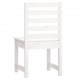 Sonata H Градински столове 2 бр бели 50x48x91,5 см борово дърво масив