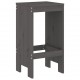 Sonata H Бар табуретки 2 бр сиви 40x36x75 см борово дърво масив