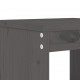 Sonata H Бар табуретки 2 бр сиви 40x36x75 см борово дърво масив
