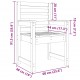 Sonata H Градински столове 2 бр меденокафяви 60x48x91 см бор масив