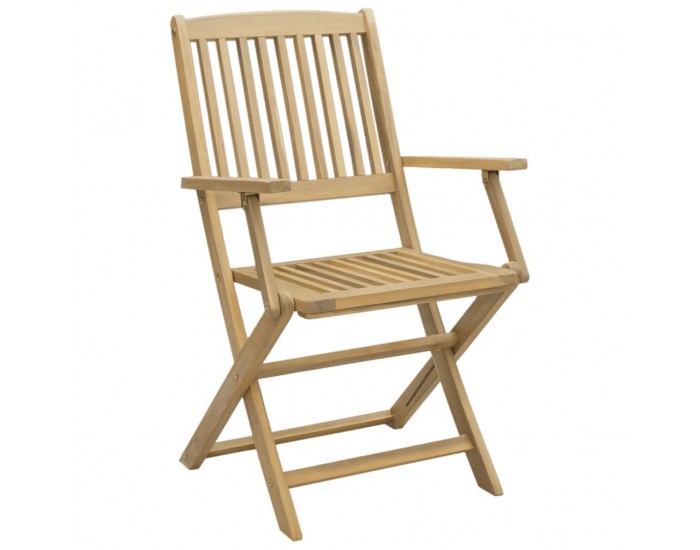 Sonata H Сгъваеми градински столове, 4 бр, 57,5x54,5x90 см, акация масив