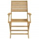 Sonata H Сгъваеми градински столове 8 бр 54,5x61,5x86,5 см акация масив