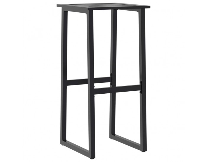 Sonata H Бар табуретки 2 бр черни 38x38x80 см прахово боядисана стомана