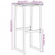 Sonata H Бар табуретки 2 бр черни 38x38x80 см прахово боядисана стомана