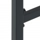 Sonata H Бар табуретки 2 бр черни 38x38x80 см прахово боядисана стомана