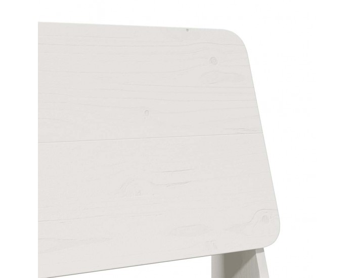 Sonata H Градински столове 2 бр бели 60x64x70,5 см борово дърво масив