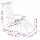 Sonata H Градински столове Адирондак, 2 бр, с табуретки, HDPE, бели